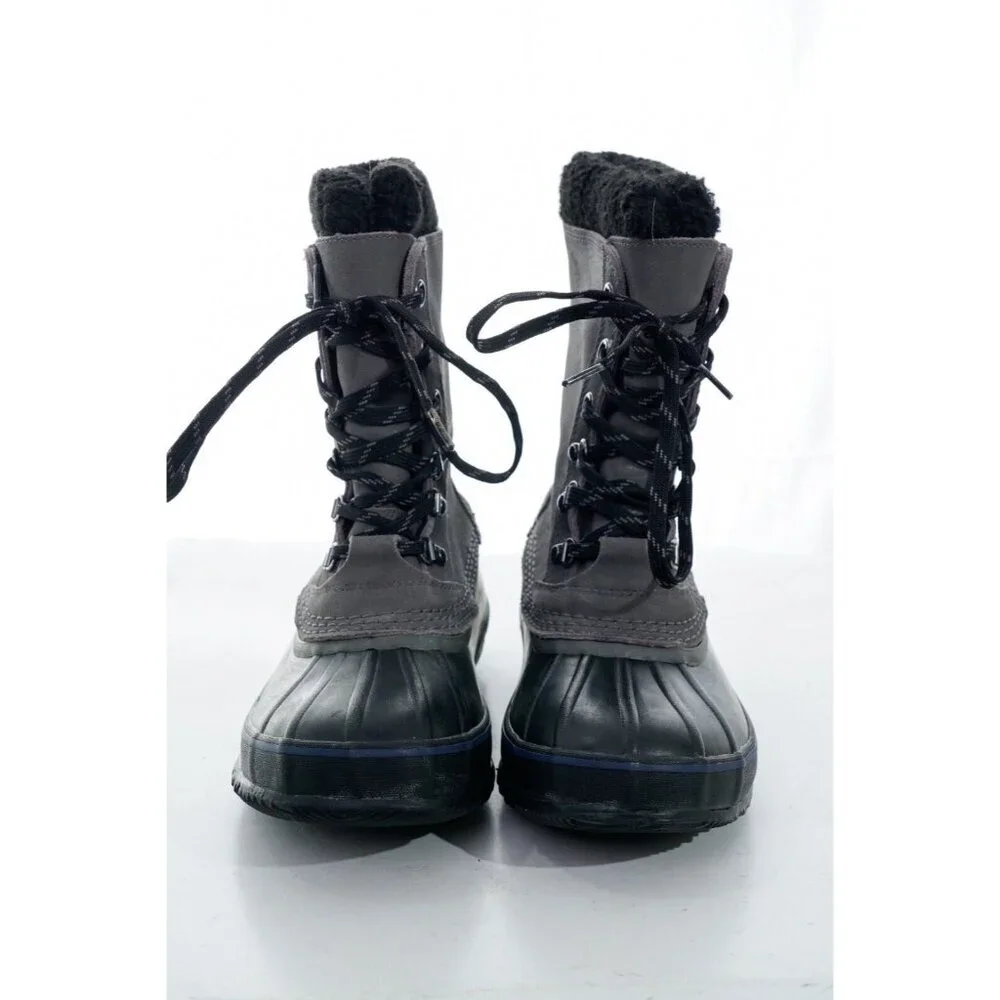 Vintage LL Bean Men's Brown Leather Waterproof Insulated Duck Boots Size 7 M